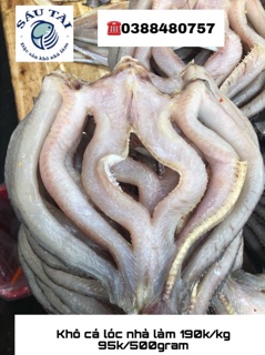 Khô cá lóc 2 nắng bao lạt 1kg