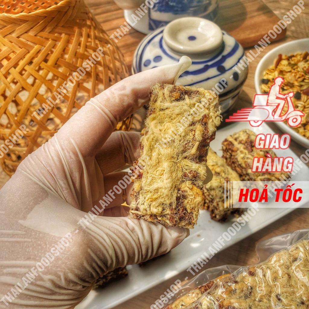 Thanh Gạo Lứt Chà Bông Mix Hạt Dinh Dưỡng Túi 500Gr (Thanh gạo lứt ngũ cốc chà bông)