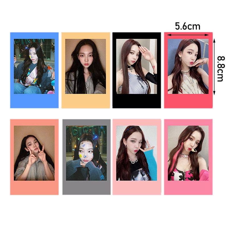 8 tấm thẻ ảnh lomo nhóm nhạc Aespa KPop
