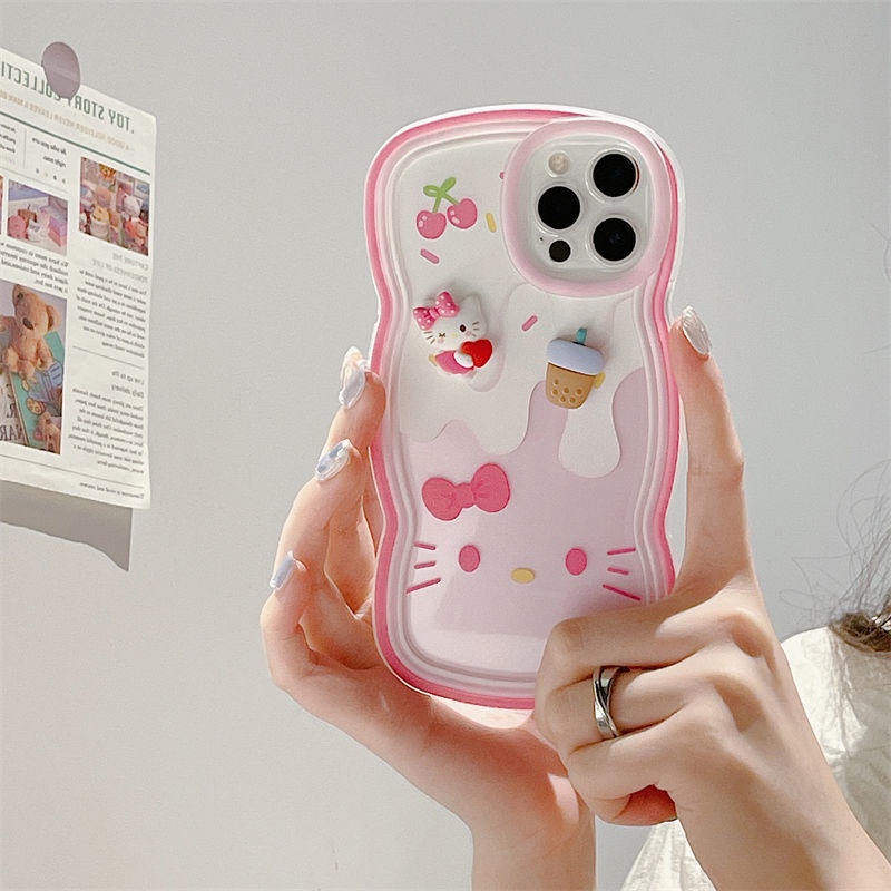 Ốp Điện Thoại Mềm Chống Sốc Hình hello kitty Cho iPhone13 12/11Promax XR X