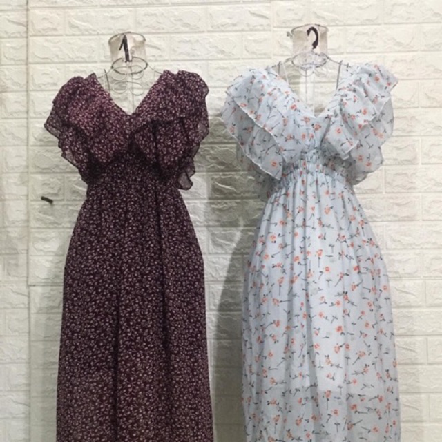 Xả lỗ váy maxi
