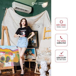 Áo thun nữ t-shirt in mafaldaa cchat