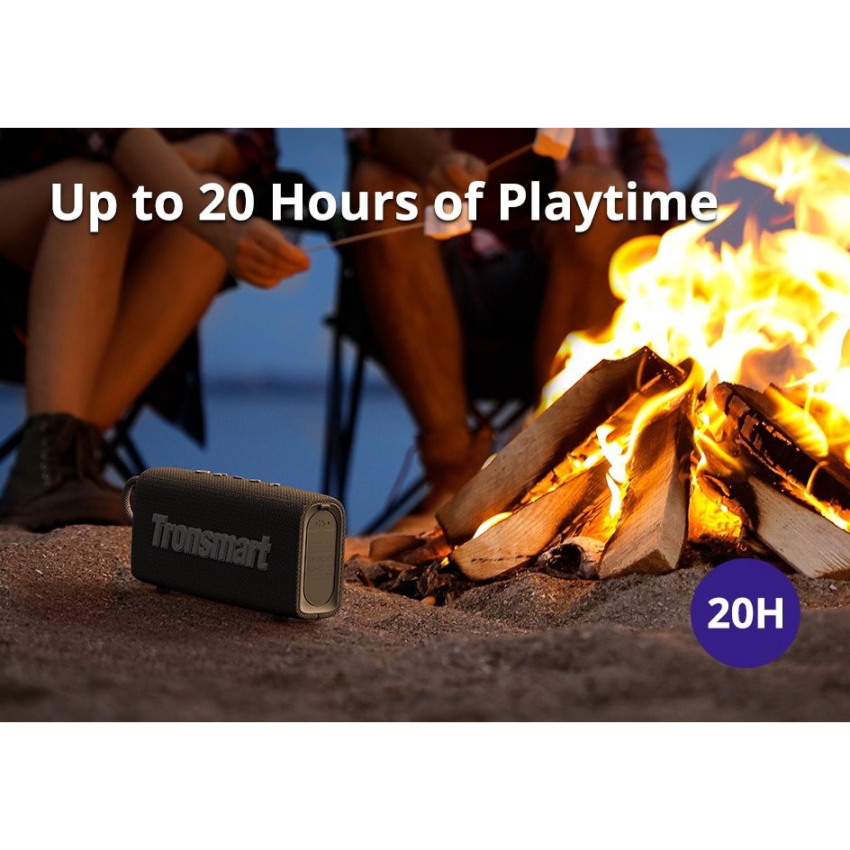 Loa di động Tronsmart Trip, Công suất 10W Loa Bluetooth 5.3 chống nước IPX7, Nghe nhạc lên tới 20H - Chính Hãng