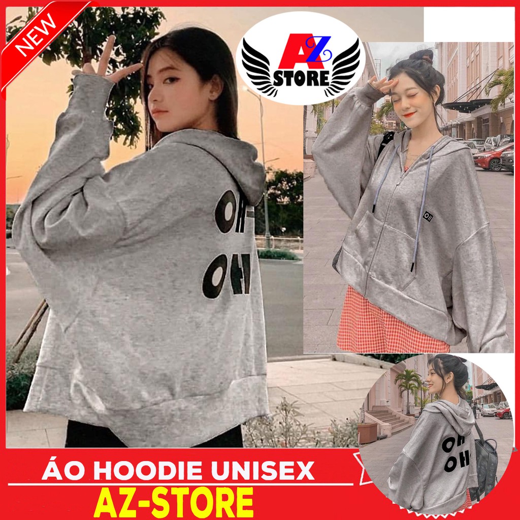 (FREESHIP) ❤ áO HOODIE OHOH IN LỚN. ÁO HOOIDE NỈ NAM NỮ (Đủ Size M,L,XL)