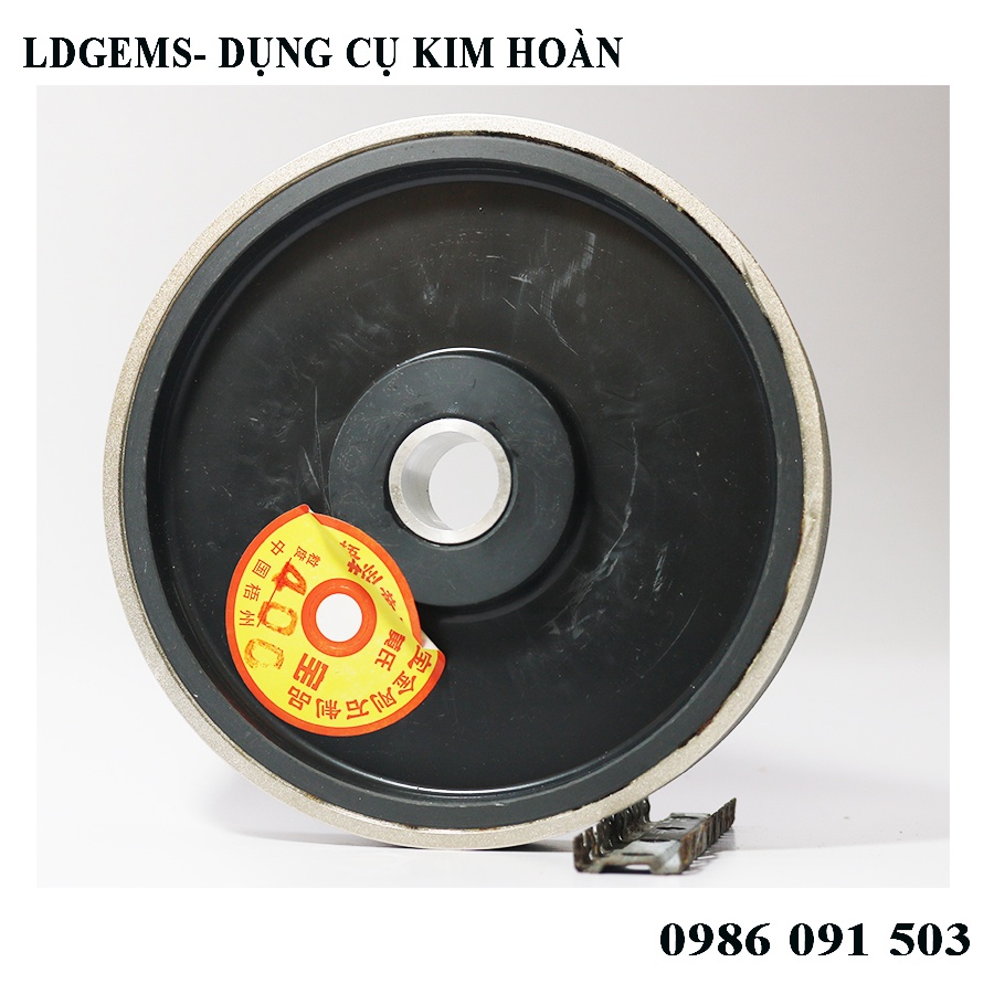 Bánh xe kim cương đường kính 150, bề ngang 25mm chuyên dụng mài, bo phom đá quý, mài lưỡi câu