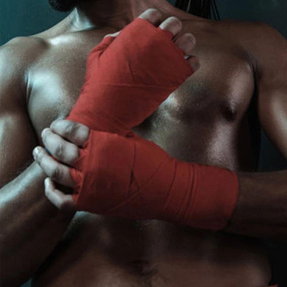 Băng Quấn Bảo Vệ Cổ Tay Bằng Cotton 2.5m Hỗ Trợ Tập Boxing