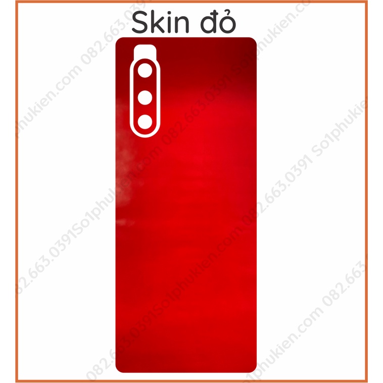 Miếng dán mặt lưng kèm cam skin carbon Sony Xperia 5 / 5+  / 5 II  / 5 III