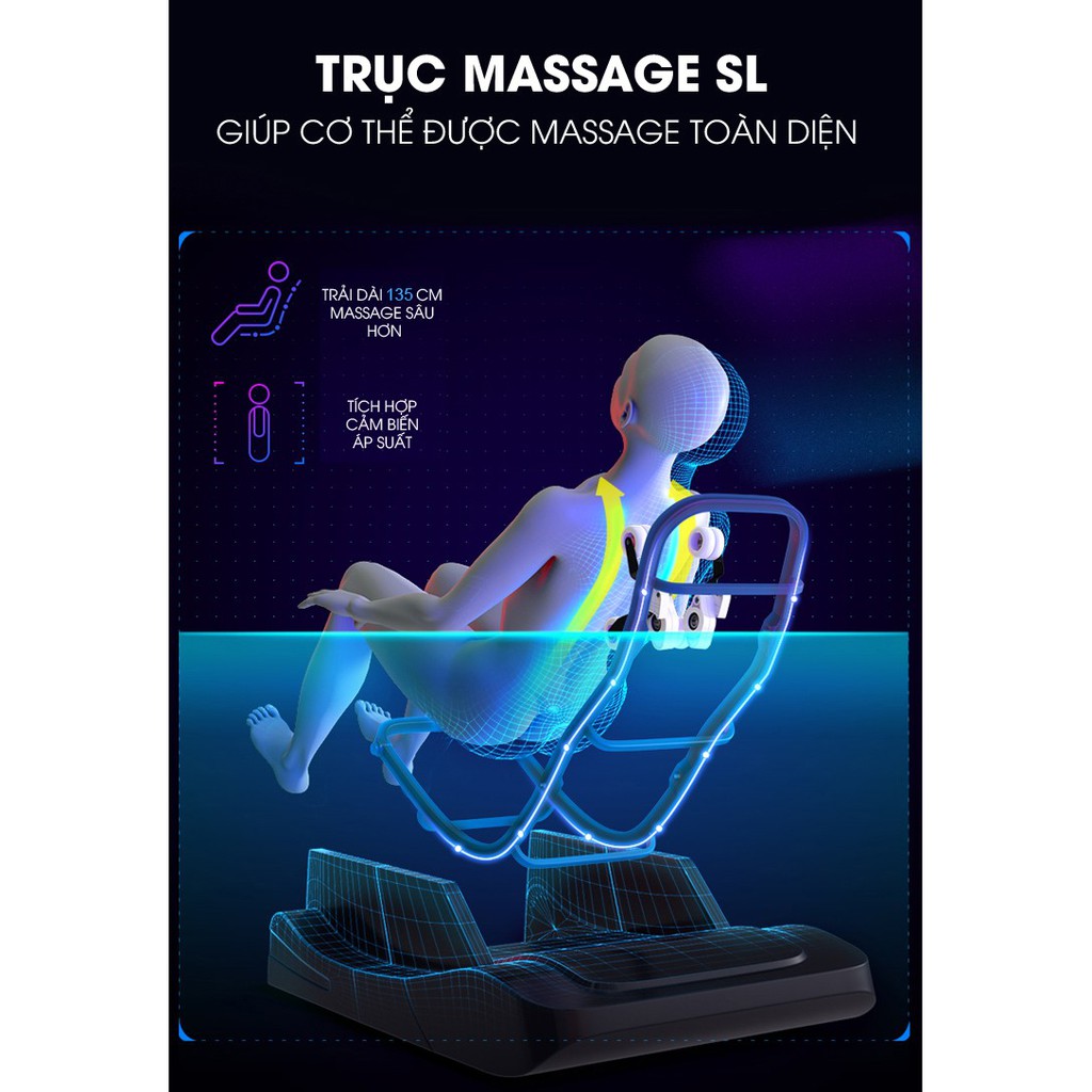 [HOT NEW 2021] Ghế massage FUJIKIMA FJ-A431 liên động tự động massage toàn thân thời thượng quý phái trị liệu Nhật Bản