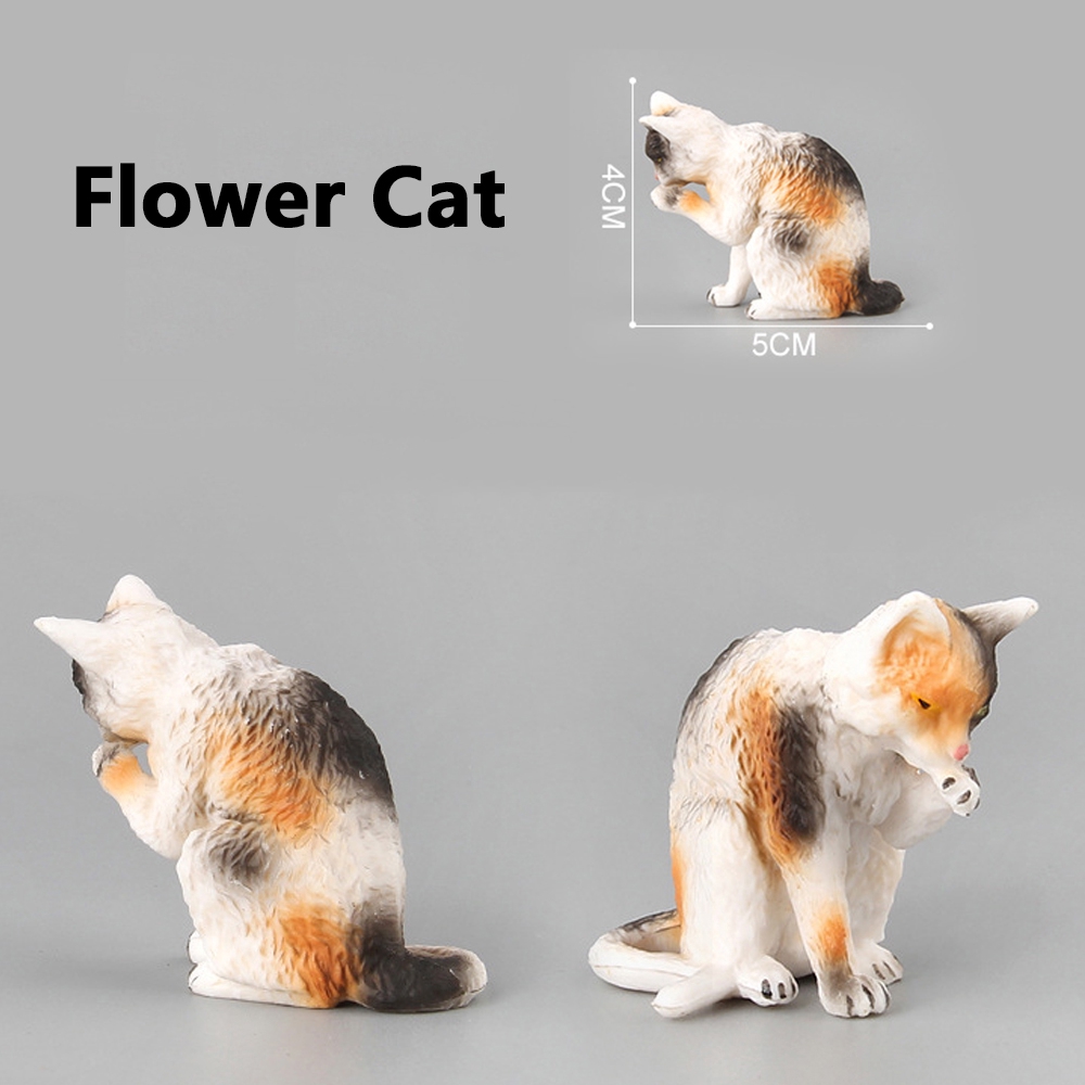 Mô hình chú mèo nhựa xinh xắn trang trí vườn cây nhà cửa