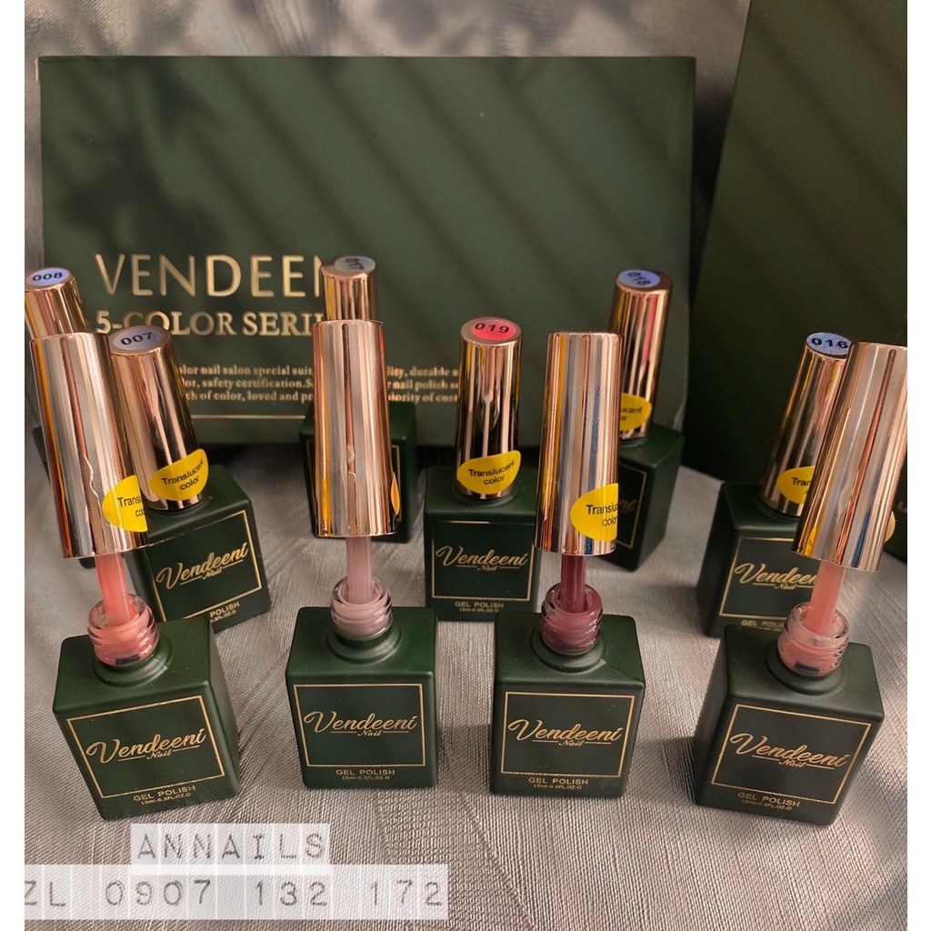 Set Sơn Thạch Mới 5 màu ,Sơn Gel Nhật