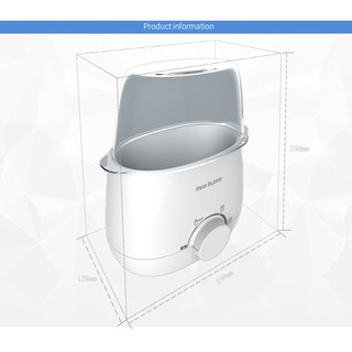 [ BH 12TH] - Máy hâm sữa đôi tiệt trùng 4 chức năng Real Bubee ( tặng bộ dụng cụ vệ sinh và gắp bình sữa )