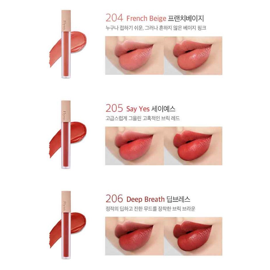 Son Kem Lì Flynn 202 Fatale Màu Đỏ Thuần Flynn Addiction Velvet Tint - OLIX