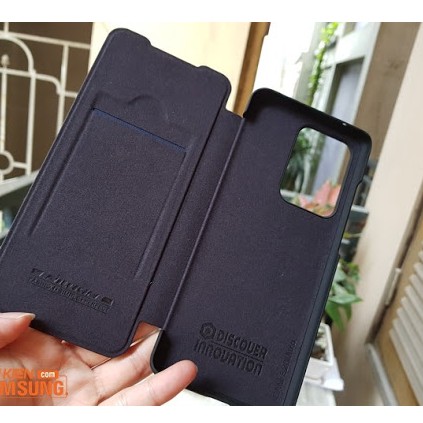 Bao da Sam Sung Galaxy S21 Plus/ S21 Ultra chính hãng Nillkin QIN có ngăn đựng thẻ ATM tiện lợi