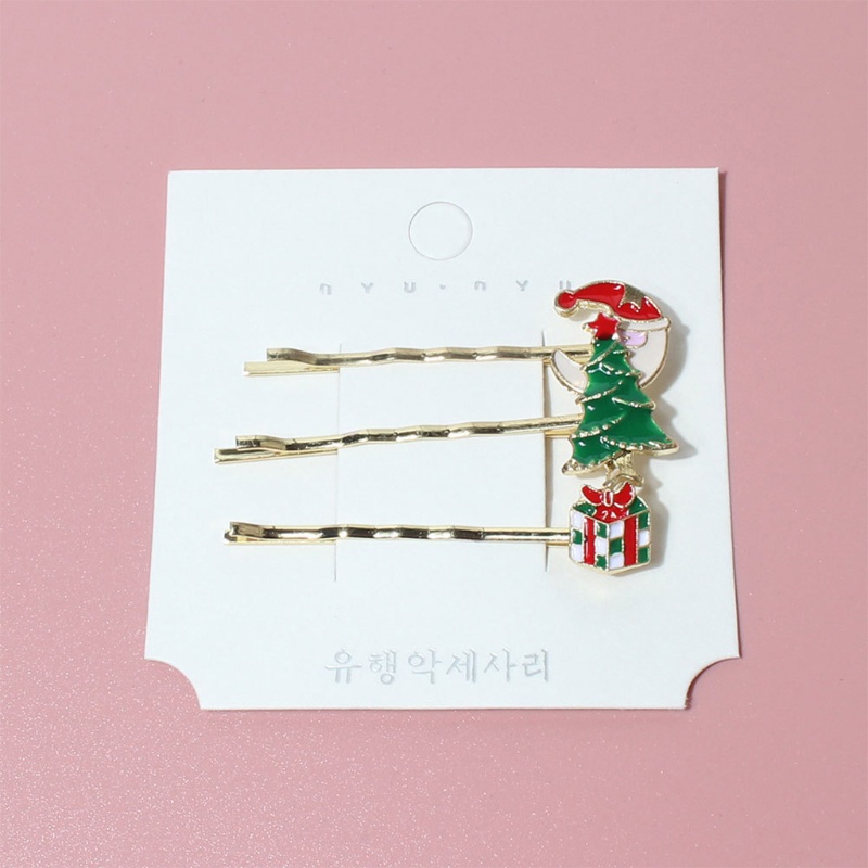 Kẹp Tóc Hợp Kim Hình Cây Thông Noel