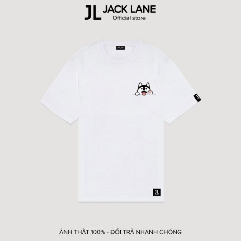 Áo Phông Oversize Husky, JACKLANE, Áo thun cộc tay Unisex Jack Lane 