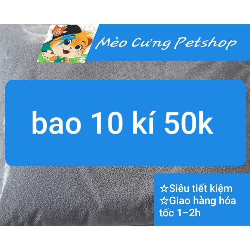 combo 2 bao (20 kí)cát vệ sinh cho mèo hàng Việt Nam sản xuất, hương hoa lài thơm dịu