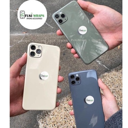 Tấm Dán Skin Full Viền Khakhi Green Dành Cho 14prm,13prm , 12prm , 11prm , x, xs, xr, ip11 , ip12 , ip13 - FukiShop