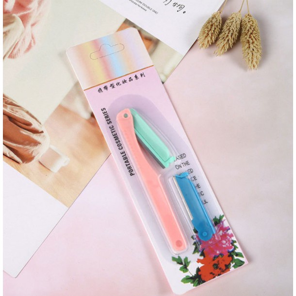Bộ Dao Cạo Râu,Lông Mày 2 Lưỡi AILIN Nhỏ Gọn Dễ Dàng Vệ Sinh , Mang Theo Người Tiện Lợi MP009
