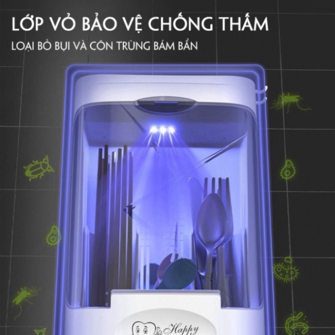 Hộp sấy và khử khuẩn đũa thìa bằng tia UV - Máy sấy khô dũa thìa TT65 TT65