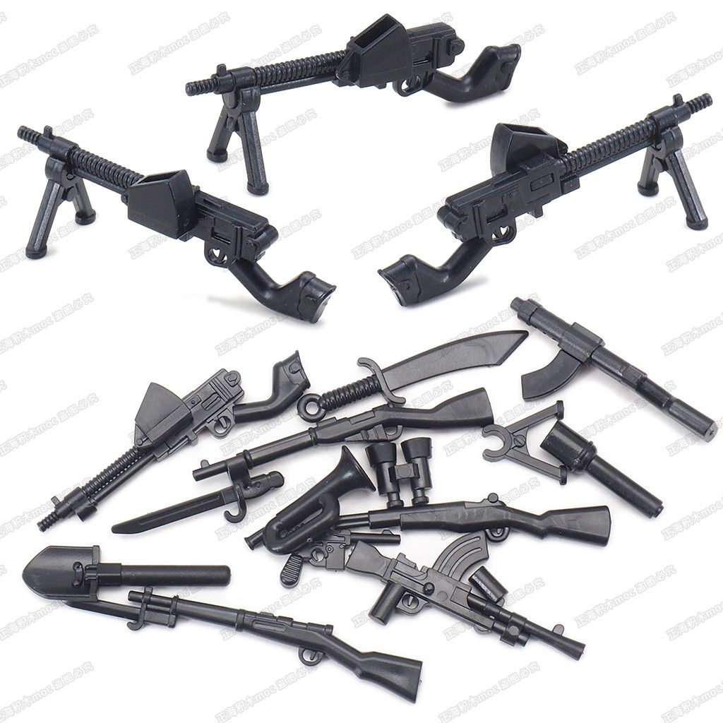 ❖●☸Tương thích với các khối xây dựng lắp ráp LEGO quân đội 2 kiểu Nhật Bản 38 súng người lính mô hình món quà trẻ em