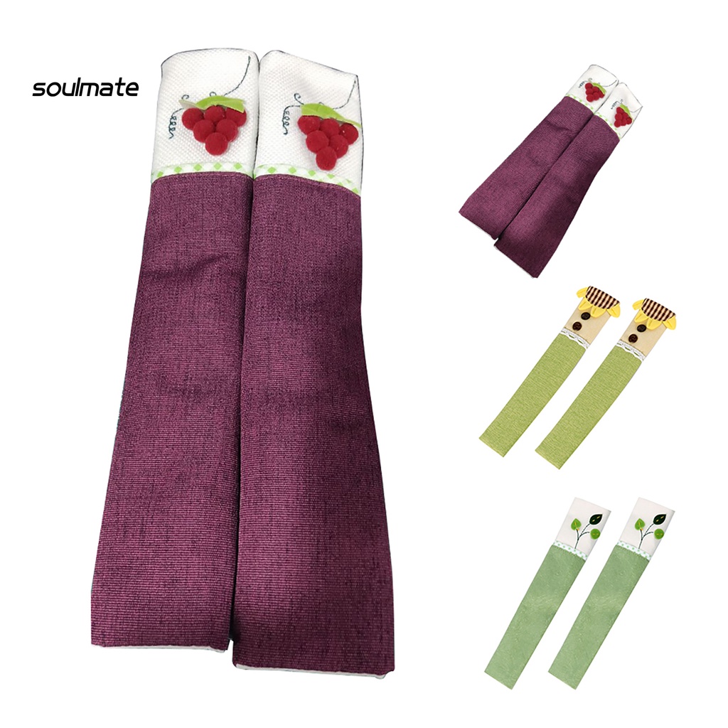 Set 2 Vỏ Bọc Tay Nắm Cửa Tủ Lạnh Chống Tĩnh Điện Tiện Dụng
