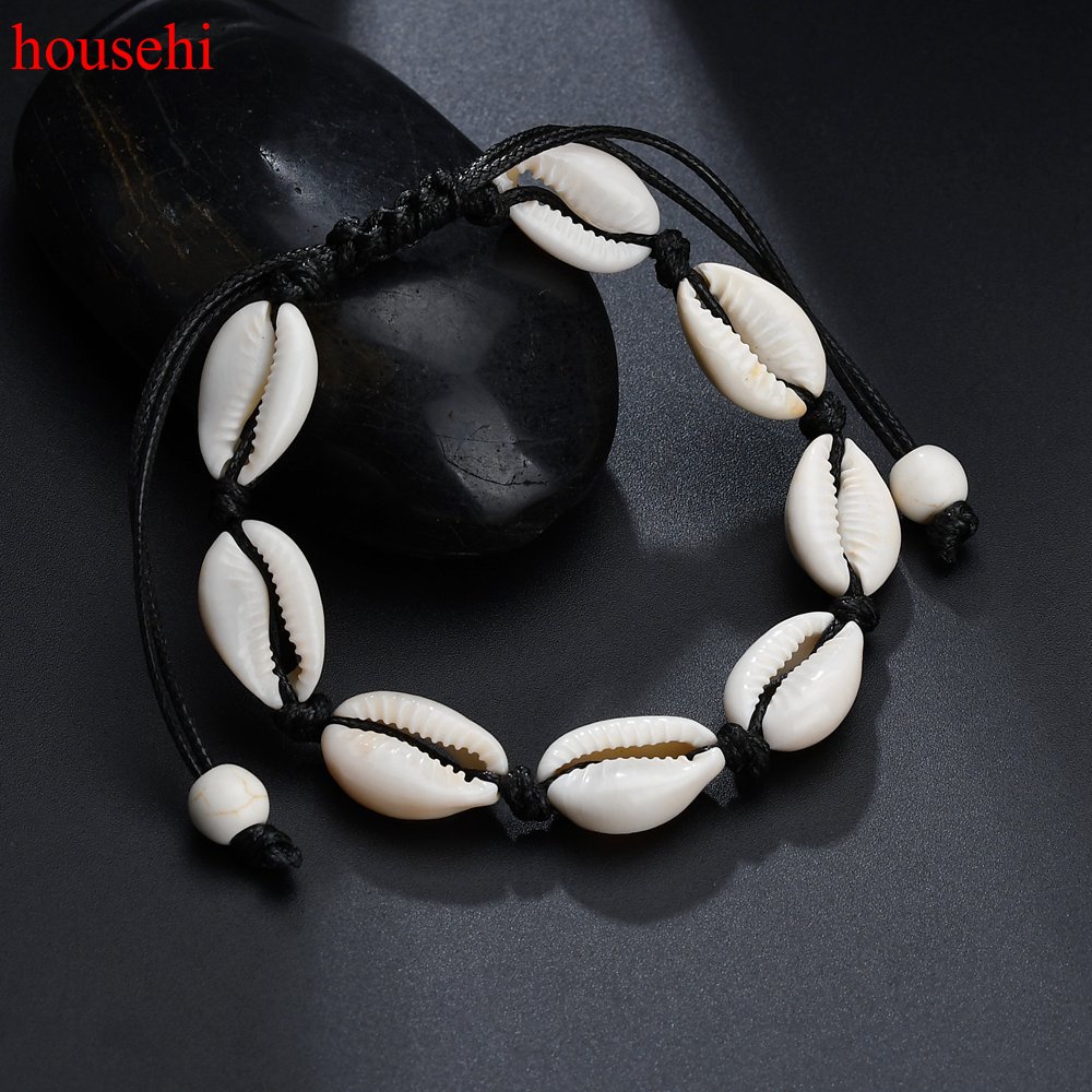 Vòng đeo tay hình vỏ sò thời trang đi biển mùa hè cho nữ