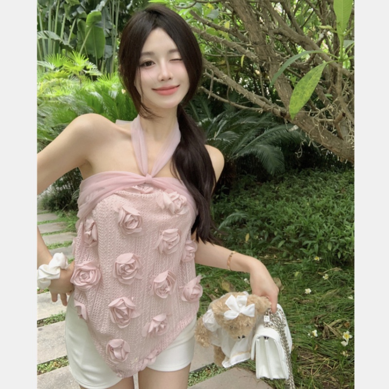 Áo Hai Dây Họa Tiết Hoa Thời Trang Cho Nữ