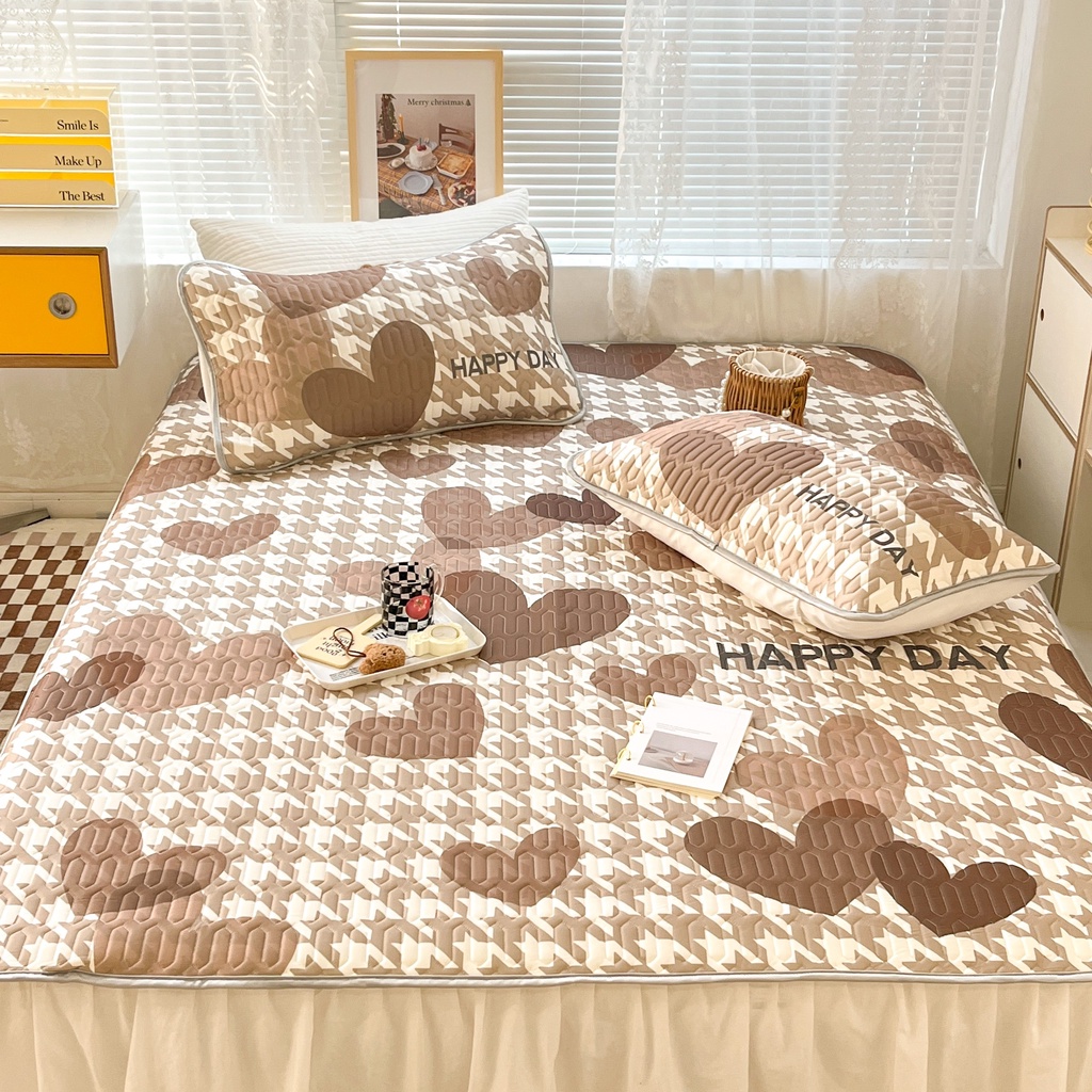 Chiếu điều hòa cao su non 9D M2T BEDDING Luxury vải lụa Tencel mềm mát - Mark Tim chéo