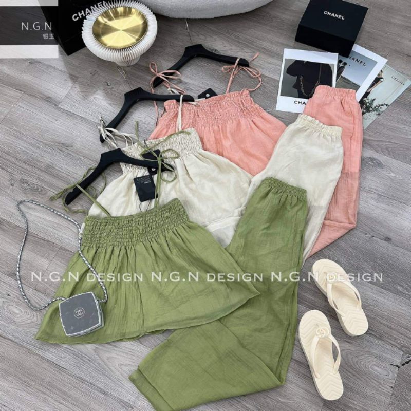 Sét 2 dây chun ngực +quần suông