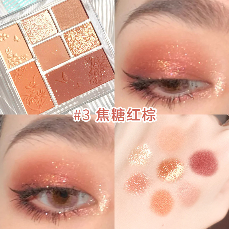 [Hàng mới về] Bảng phấn mắt 7 màu ánh ngọc trai lấp lánh tông màu đất đẹp mắt | BigBuy360 - bigbuy360.vn