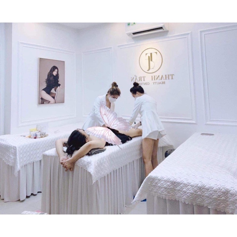 Tấm phủ lụa chần bông cho spa, giường mi kích thước 110*220cm