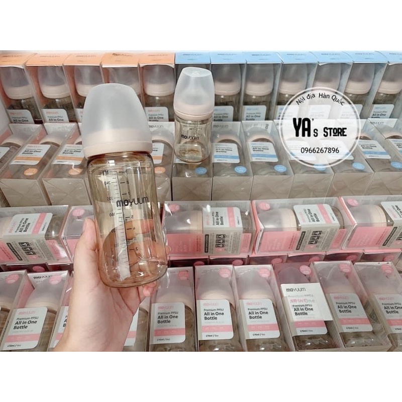 Bình sữa Moyuum 170ml-270ml Hàn Quốc (chọn núm)
