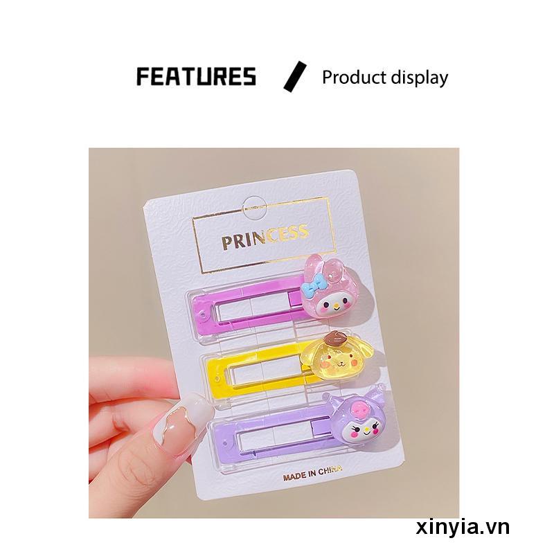 Kẹp Tóc Bên Hông Trong Suốt Hình Cinnamoroll Hoạt Hình Đáng Yêu Cho Bé Gái