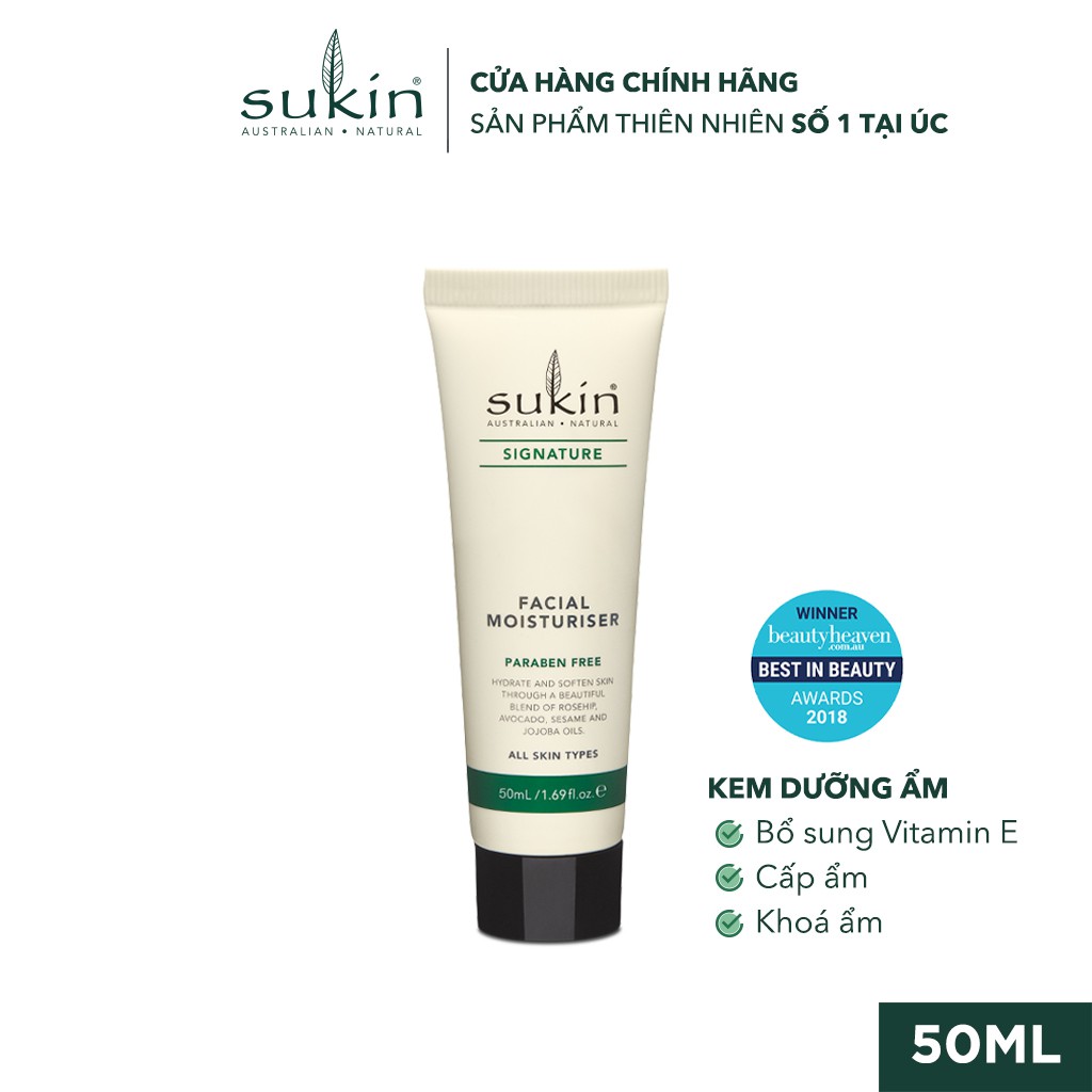 Kem Dưỡng Ẩm Dành Cho Da Mặt Sukin Signature Facial Moisturiser 50ml | BigBuy360 - bigbuy360.vn