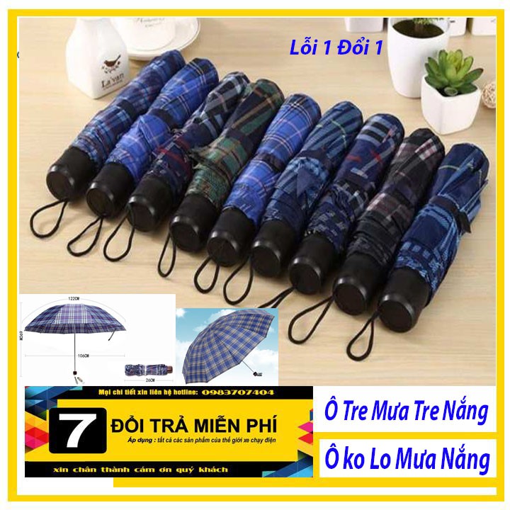 Dù / Ô đi mưa che nắng, Ô tre mưa bỏ túi siêu gọn cho du lịch (Họa tiết ngẫu nhiên) H032 center247