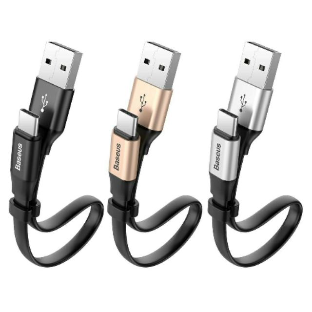 Cáp sạc và truyền dữ liệu tốc độ cao Baseus USB Type C ( 23cm, hỗ trợ Quick charge 3.0 )