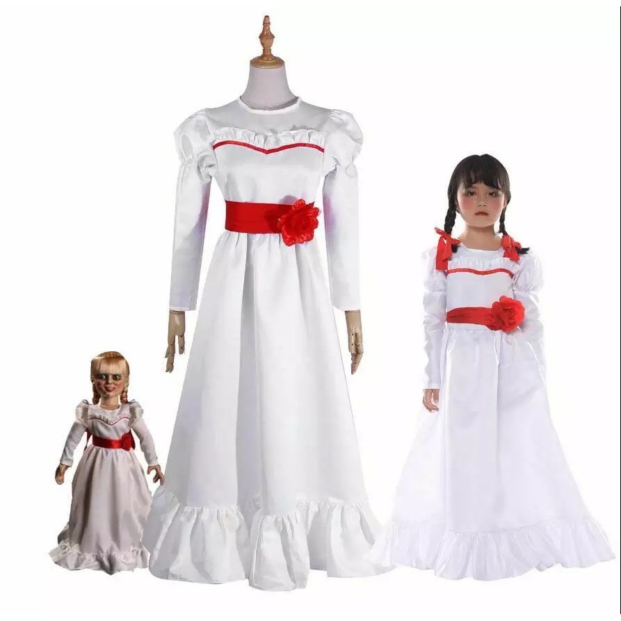 HM0012 - Trang Phục Hóa Trang Búp Bê Ma Annabelle Cho Bé Gái