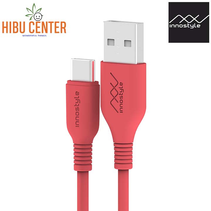 [Bền Bỉ] Cáp Innostyle Jazzy USB-A to USB-C 1.2M Hỗ Trợ Sạc Nhanh 15W IAC150t - Follow HIBUCENTER Giảm 5%