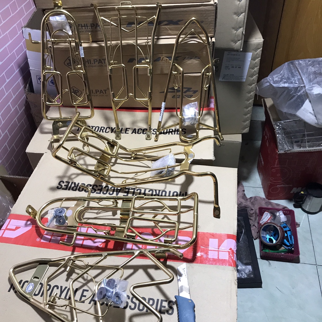 Baga Winner V1, V2, V3, Exciter Ex 155, 150, 135, Wave, Sonic Inox 10li Loại 1 Xi Cao Cấp Màu Vàng