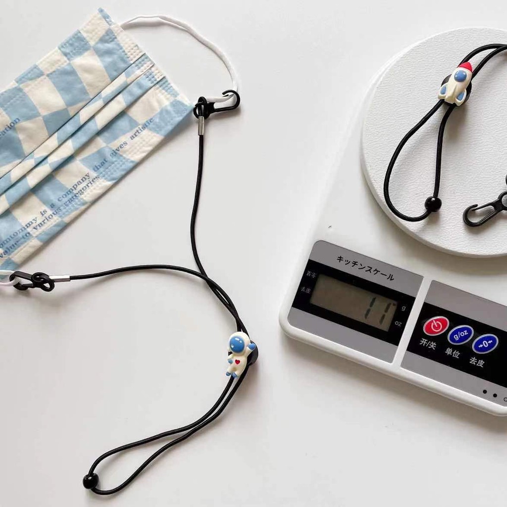 Dây đeo mắt kính/khẩu trang phi hành gia hoạt hình bằng nylon sáng tạo