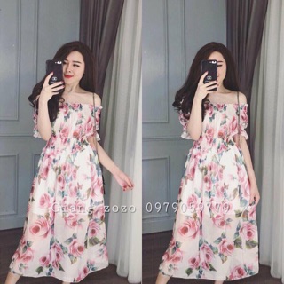 Đầm maxi hoa