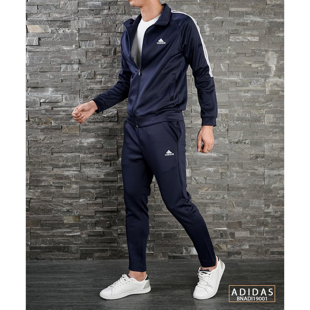 Bộ Nỉ ADiDas Cao Cấp Hàng Xuất Khẩu Màu  Xanh Đen