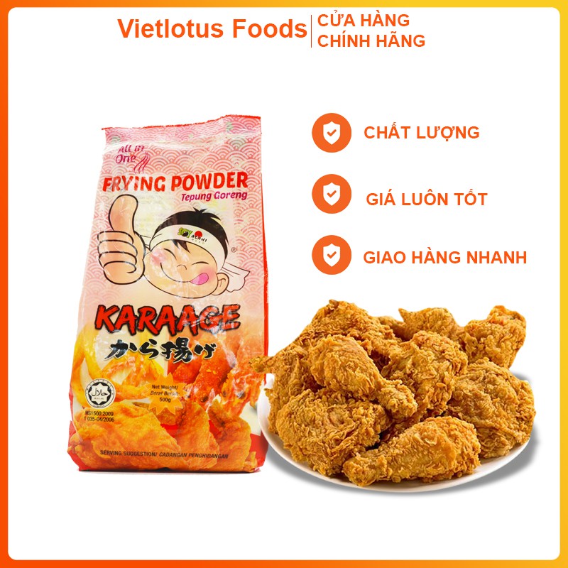 [Mã 11FMCGSALE1 giảm 10% đơn 250K] Bột chiên gà Karaage - Bột chiên đa năng - Bột chiên gà KFC - 500 Gram