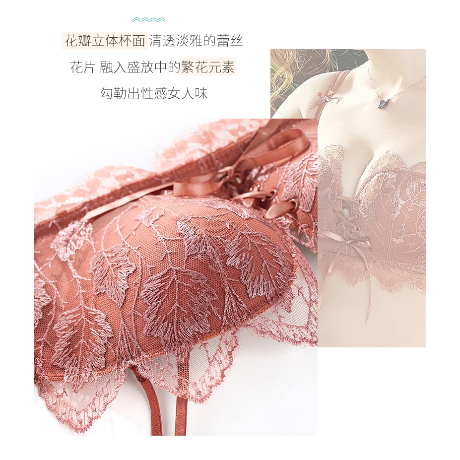 [Mã WA1606 giảm 15% đơn 99k] [KEM STORE] Set Bra Ren Hoa Phối Nơ Nâng Ngực Tạo Khe Gợi Cảm AL37 | BigBuy360 - bigbuy360.vn