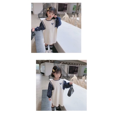 Đầm len dài tay thời trang cho bé gái