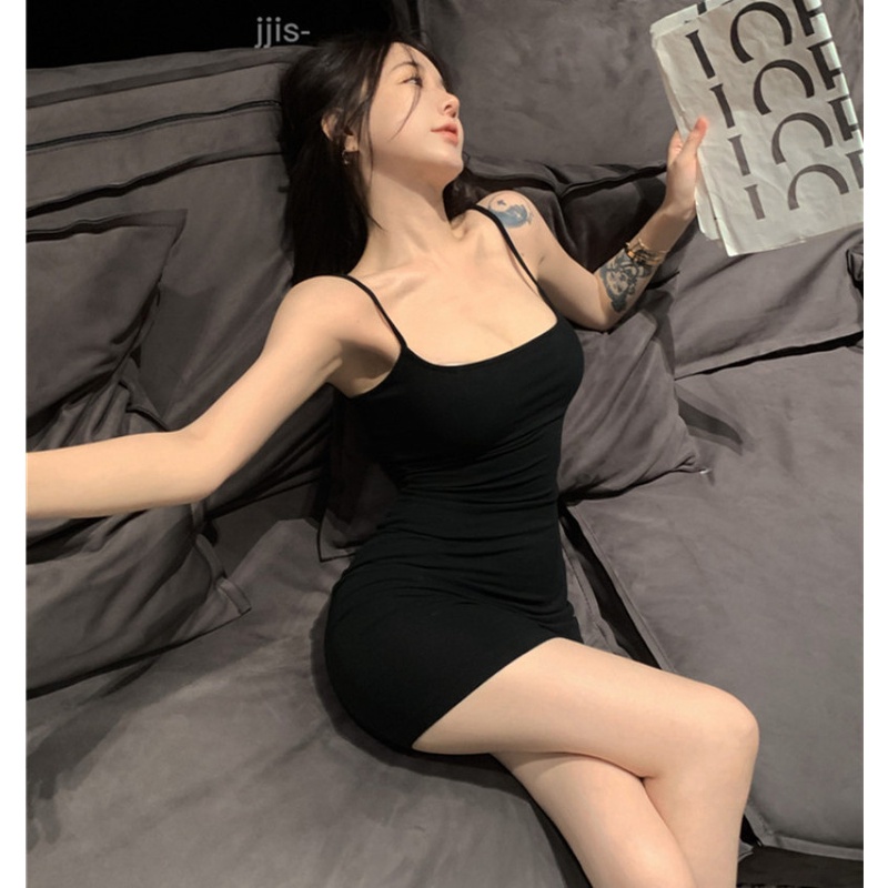 Đầm Mini Hai Dây Dáng Ôm Gợi Cảm Thời Trang Mùa Hè Cho Bạn Gái