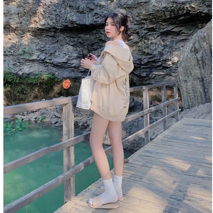 Áo Hoodie  Zip MENTAL® Illusion Hoodie Zip /Sand/