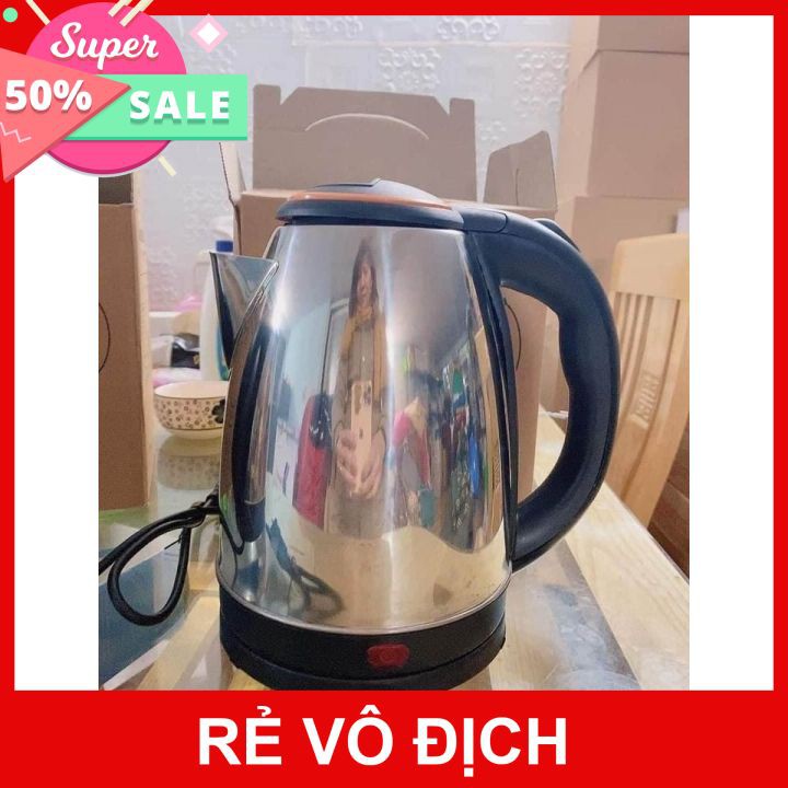 Ấm siêu tốc inox ⚡️𝐅𝐑𝐄𝐄 𝐒𝐇𝐈𝐏⚡️hàng cao cấp dung tích  1L8