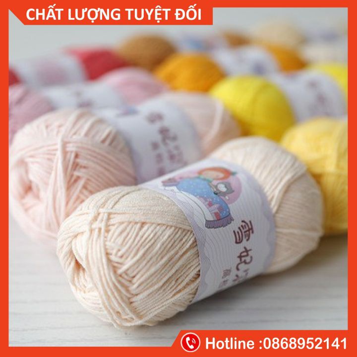 Len Baby Yarn (Bảng màu 1 -20) - Móc thú siêu đẹp - Baby Yarn