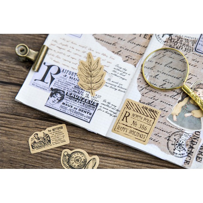 KimiTape Sticker hình dán tem thư vintage con sóc 46 hình